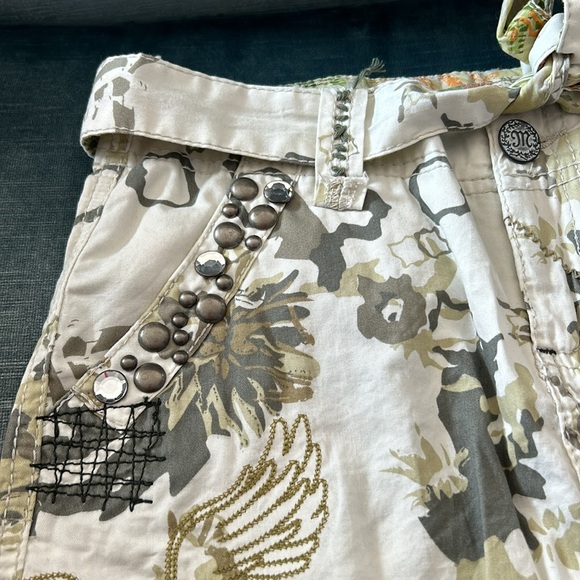 Miss Me Designer Mini Skirt with Studs & Embroidery-kids sz 14 - Picture 2 of 16